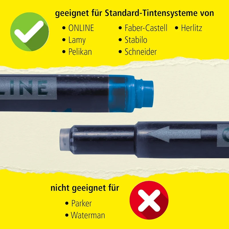 ONLINE Kombipatrone Maxi-Pack blau, 25 Stück