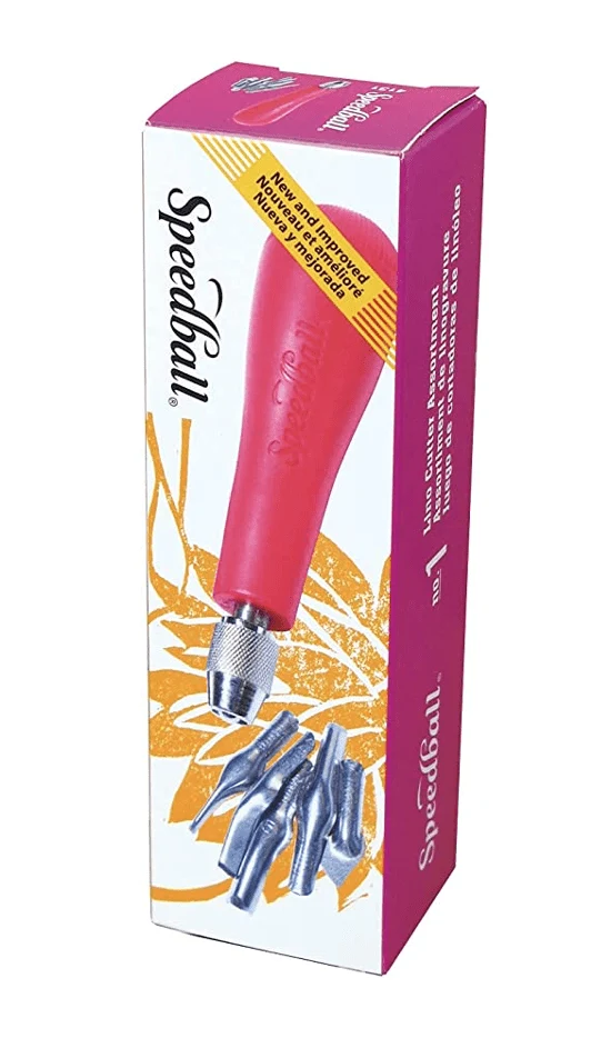 Speedball Lino Cutter Set of 5 with Handle