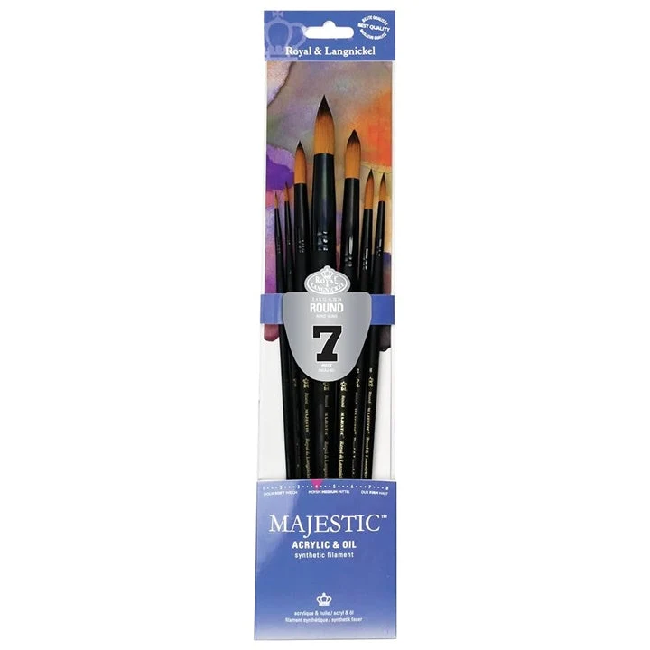 Royal and Langnickel Majestic Round Brush Set of 7