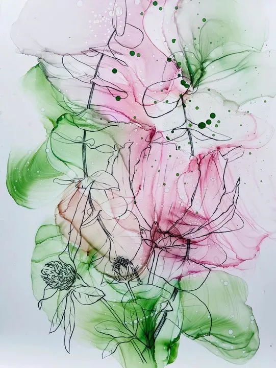 Kamenskaya 'Summer Flowers' Ink Set