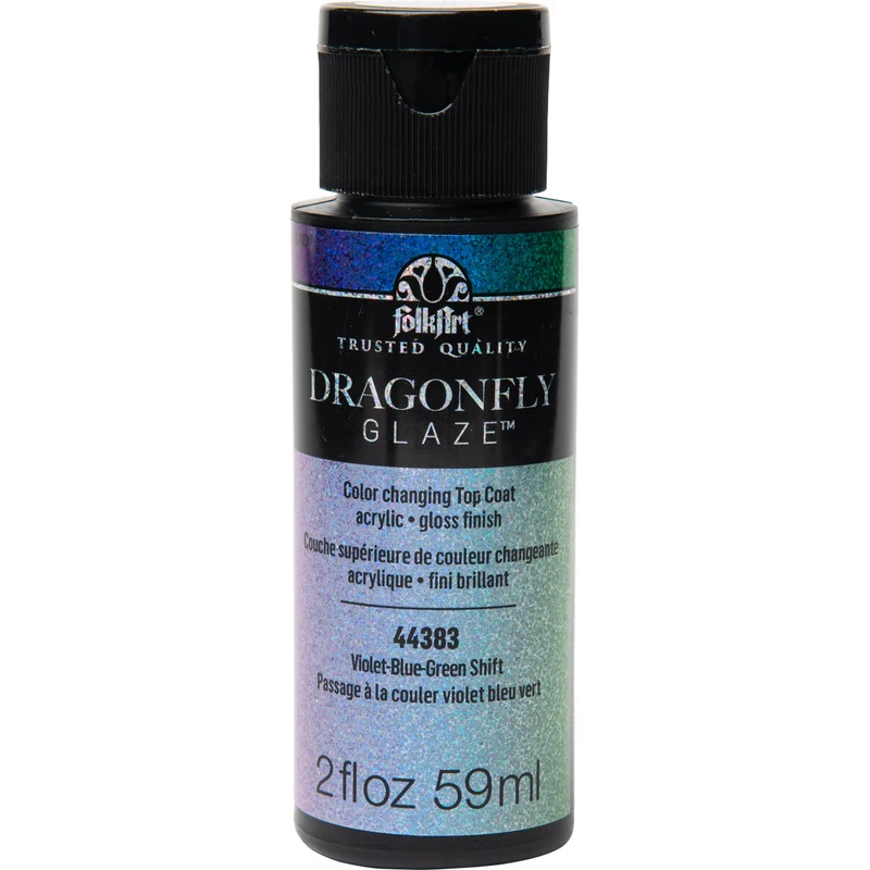 Folkart - Dragonfly Glaze 2oz - Violet-Blue-Green Shift
