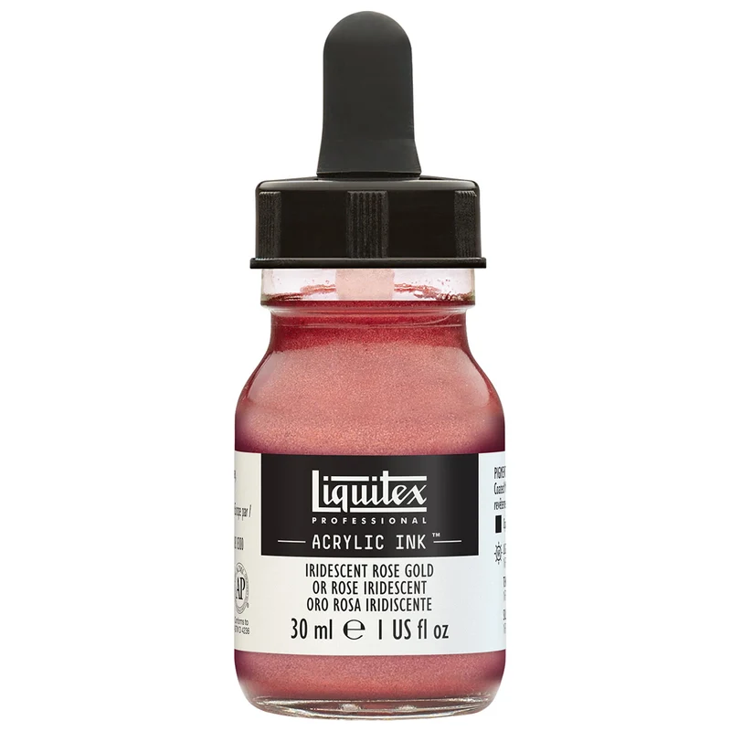 Liquitex - Acrylic Ink - 30ml Iridescent Rose Gold