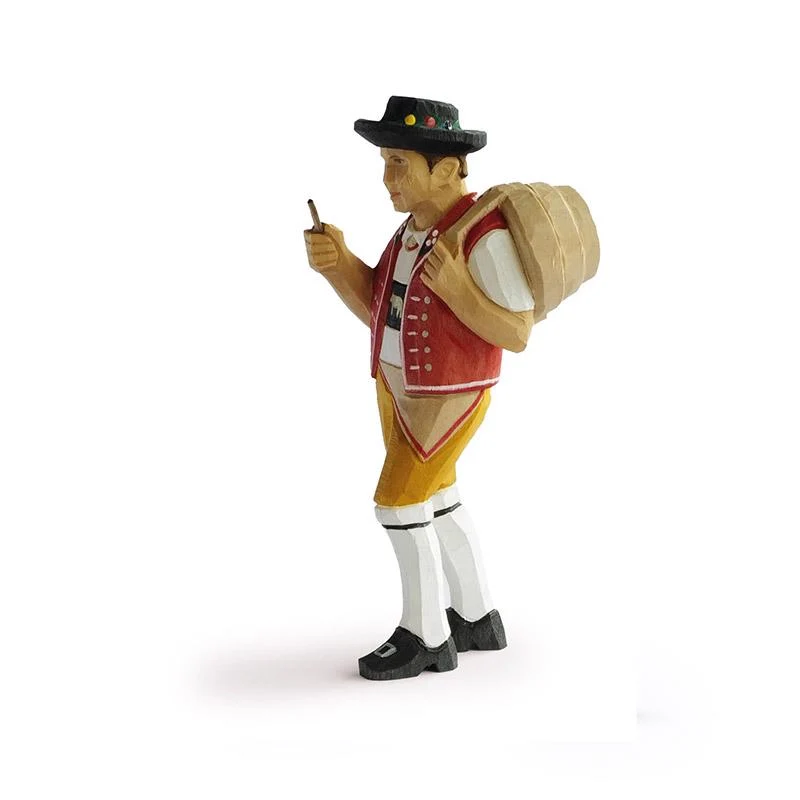 Appenzeller mit Fahreimer und Pfeiffe klein, Hose Gelb