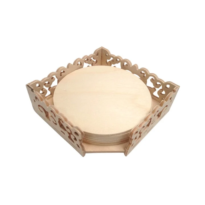 Openwork Box with 6 Coasters