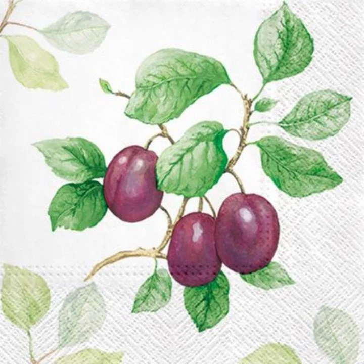 Decoupage Napkins Garden Plum - 1 pc