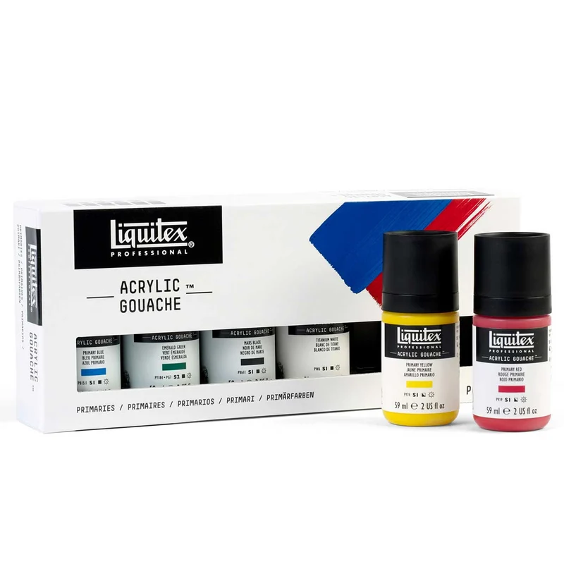 Liquitex - Professional Gouache Primary colours set 6 x 59ml