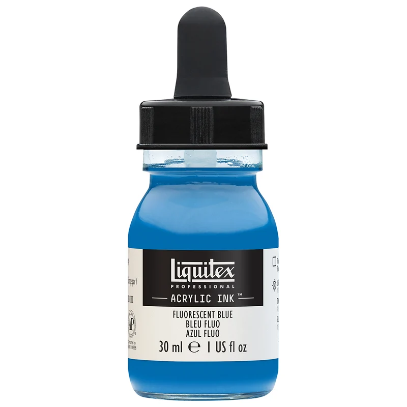 Liquitex - Acrylic Ink - 30ml Fluorescent Blue