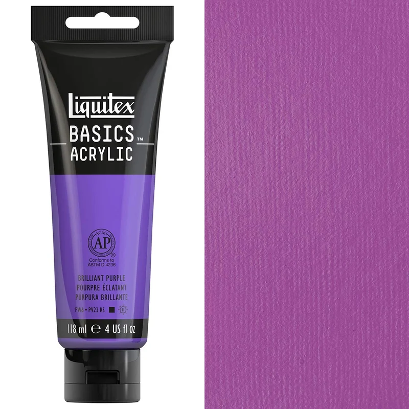 Liquitex - Basics Acrylic Colour - 118ml - Brilliant Purple