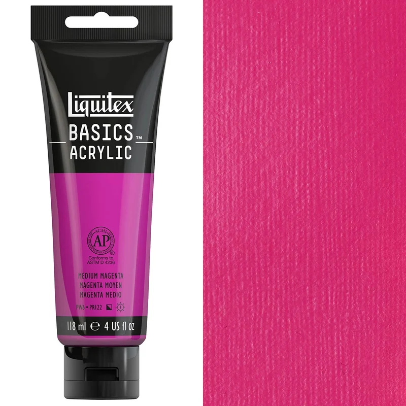 Liquitex - Basics Acrylic Colour - 118ml - Medium Magenta