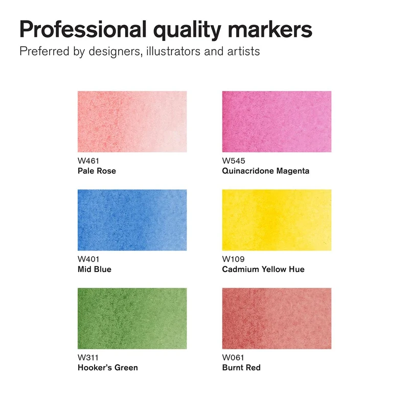 Winsor and Newton - Promarker Watercolour 6 Set - Floral Tones