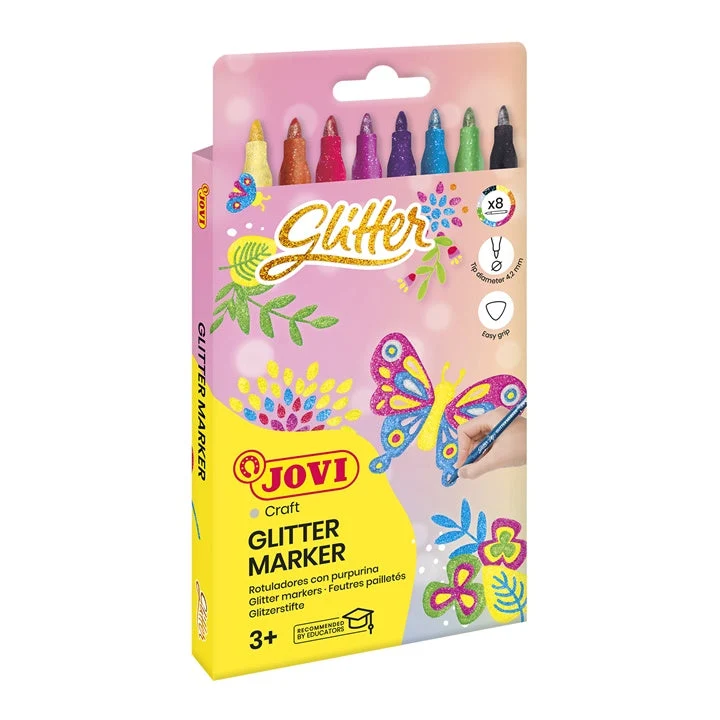 JOVI Glitter Marker Set of 8