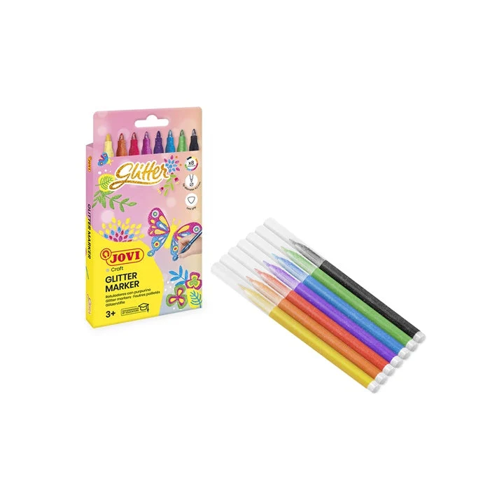 JOVI Glitter Marker Set of 8