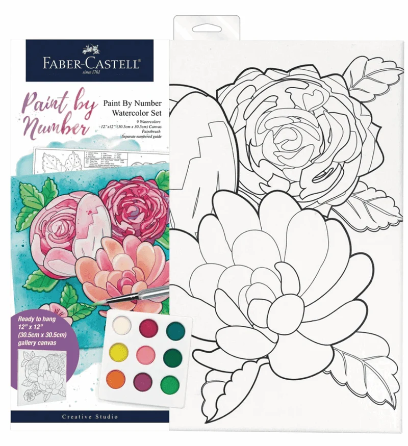 Creative Studio Paint by Number Watercolour Canvas