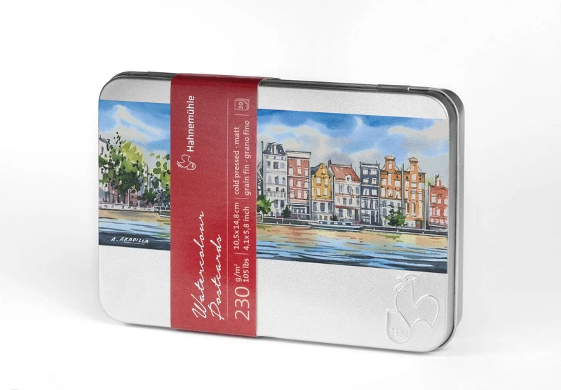 Hahnemuhle Watercolour postcards & tin