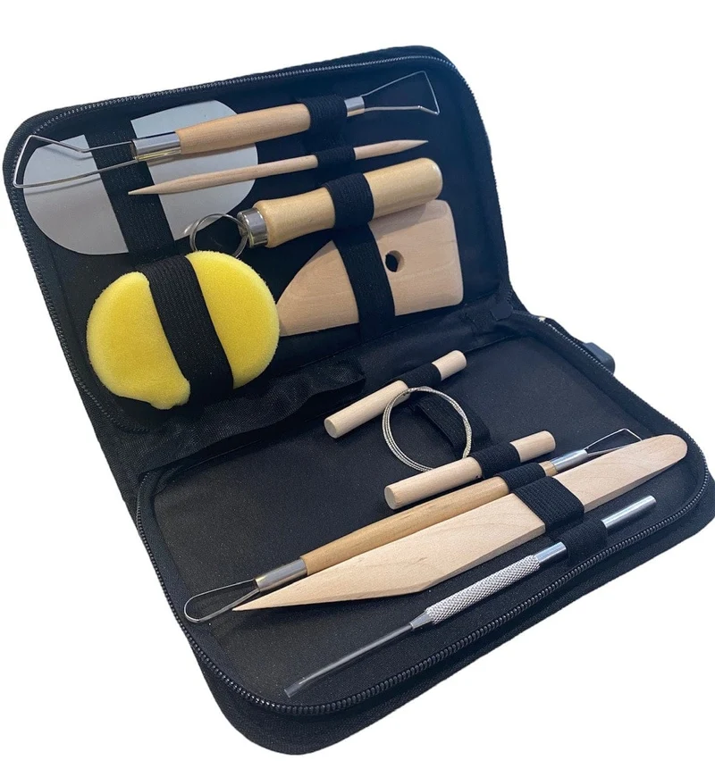 Pottery Tool set in case