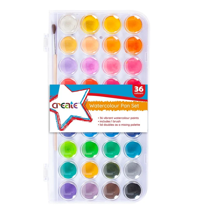 Create Craft - 36x Watercolour Cake Set