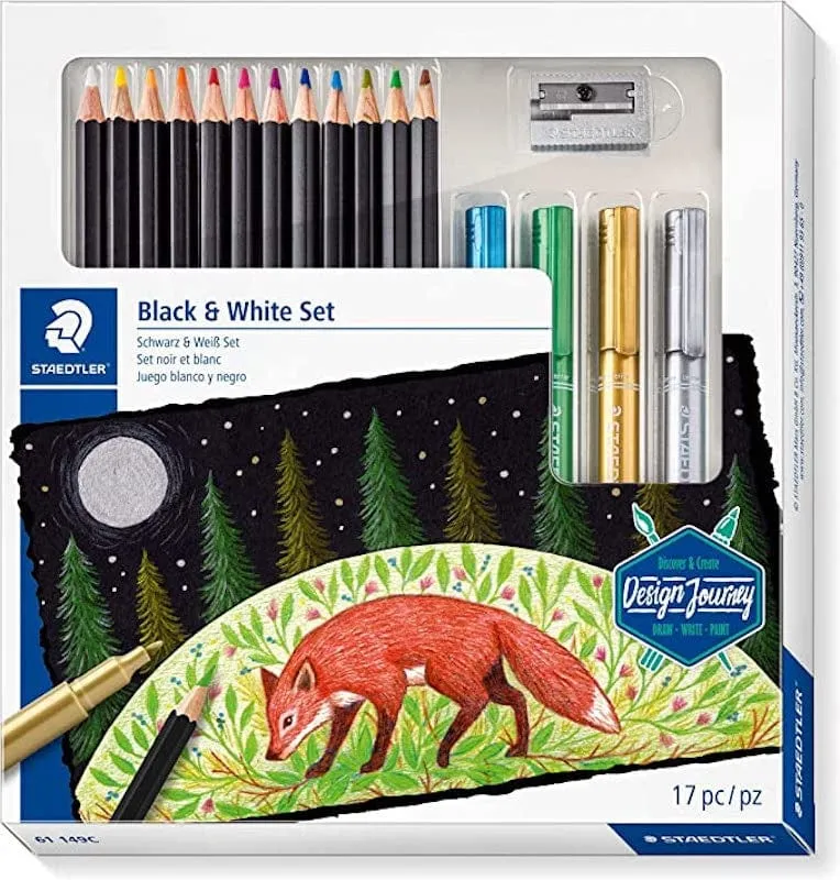 Staedtler Black & White Pencil & Marker Set