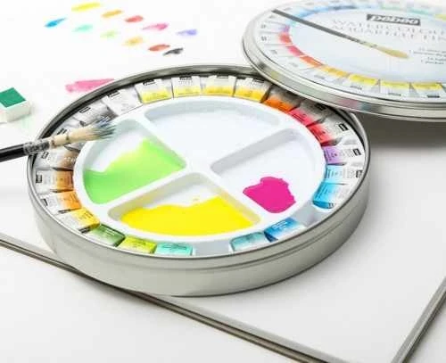 Pebeo - Watercolour 24 Half Pan Tin Set