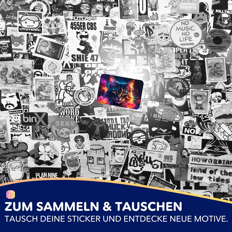 Aufkleber 5er-Set - Hüterin der Nachtblüten