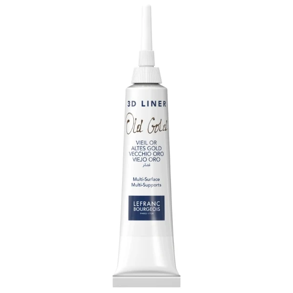 Lefranc & Bourgeois - 20ml Old Gold Lead - Vitrail Glass & Tile Paint Outliner