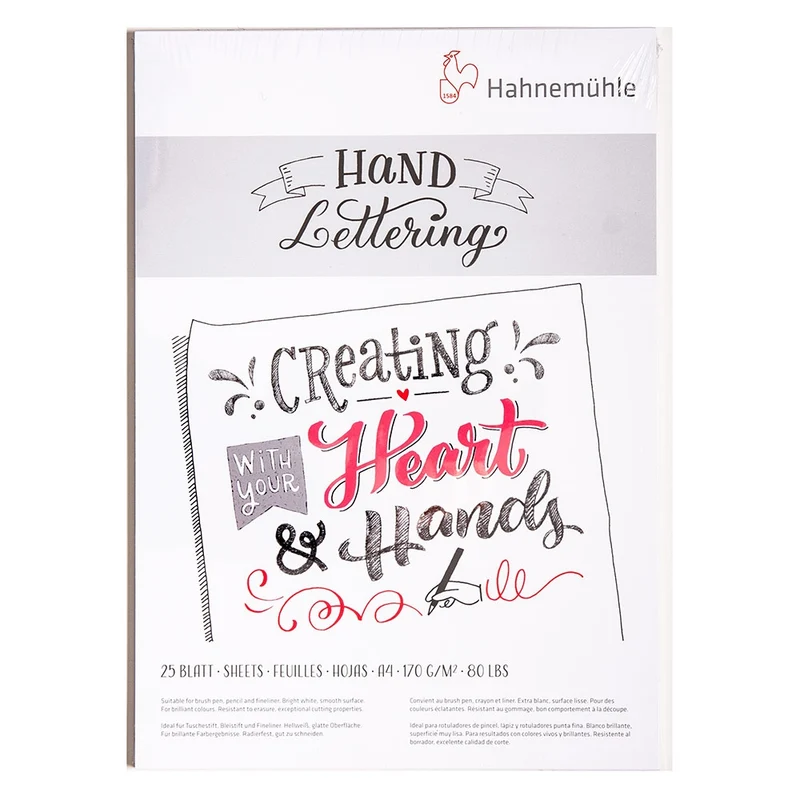 Hahnemuhle - Hand Lettering Sketch Pad 170gm - A4