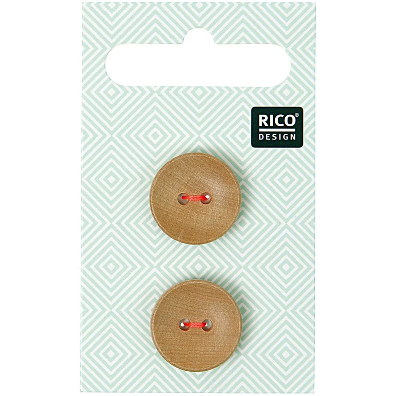 Rico Design Knopfmix Holz 18mm