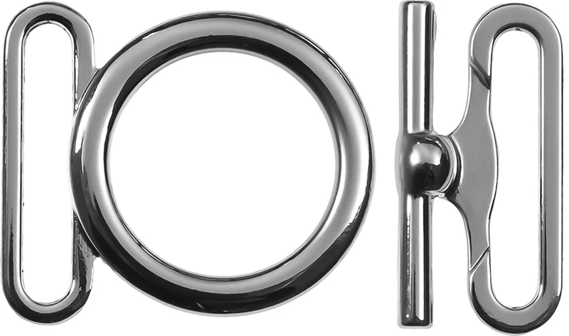 Gürtelschließe 30mm silber