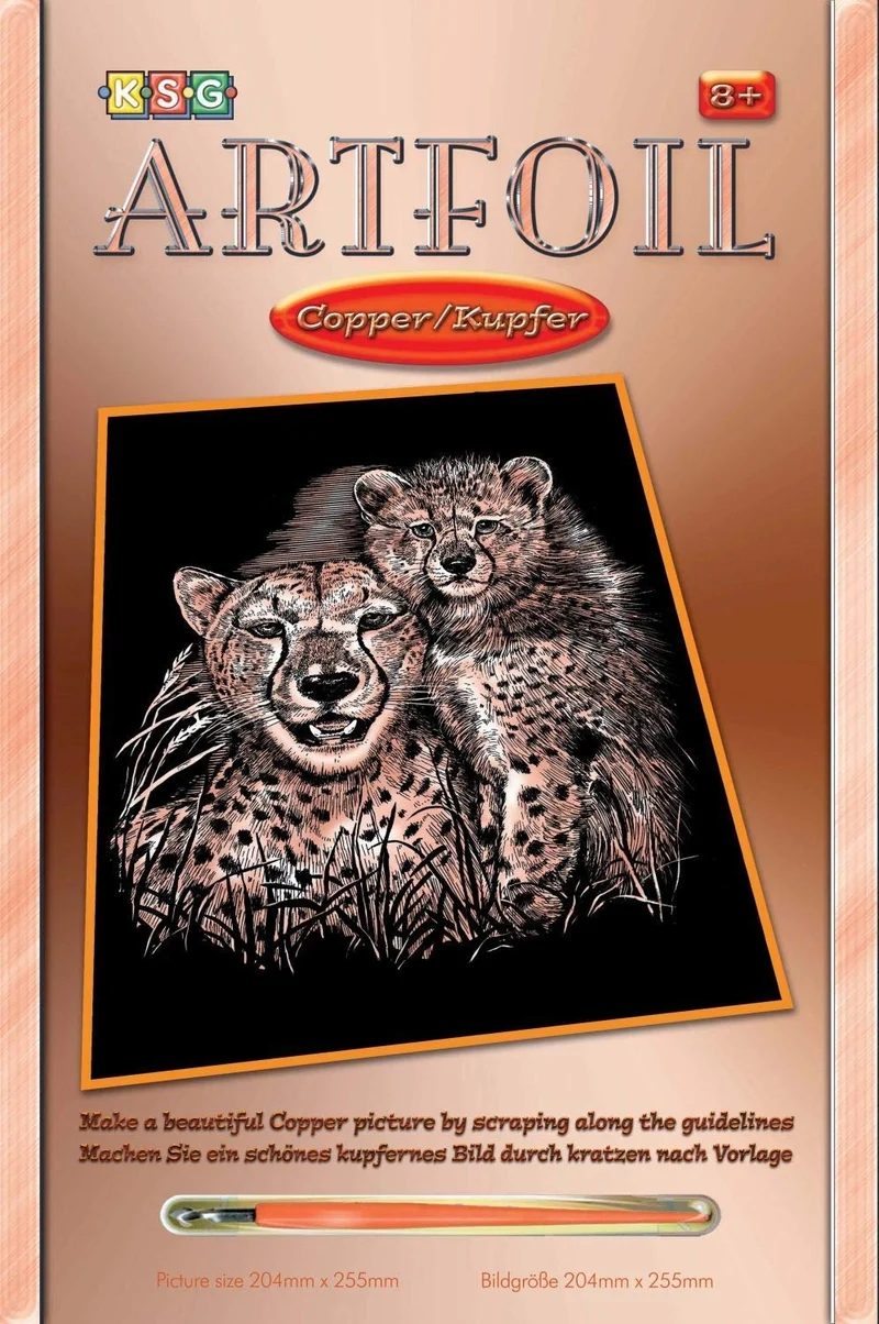 KSG - Scraper Foil - Copper - Tiger & Cub