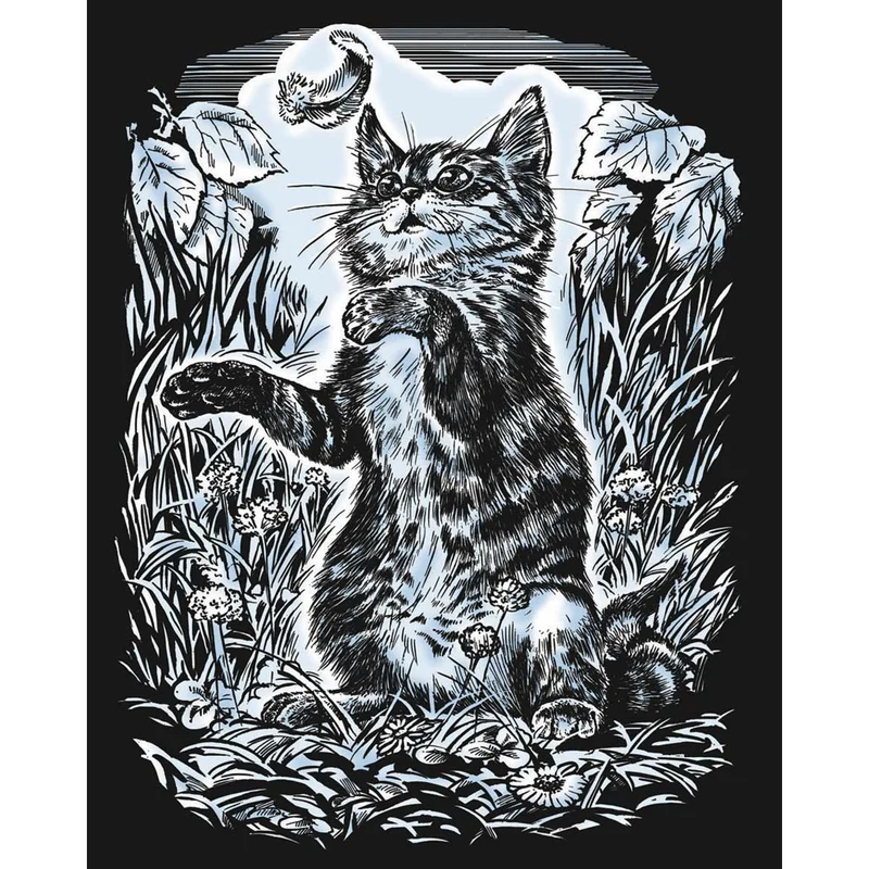 KSG - Scraper Foil - Silver - Kittens