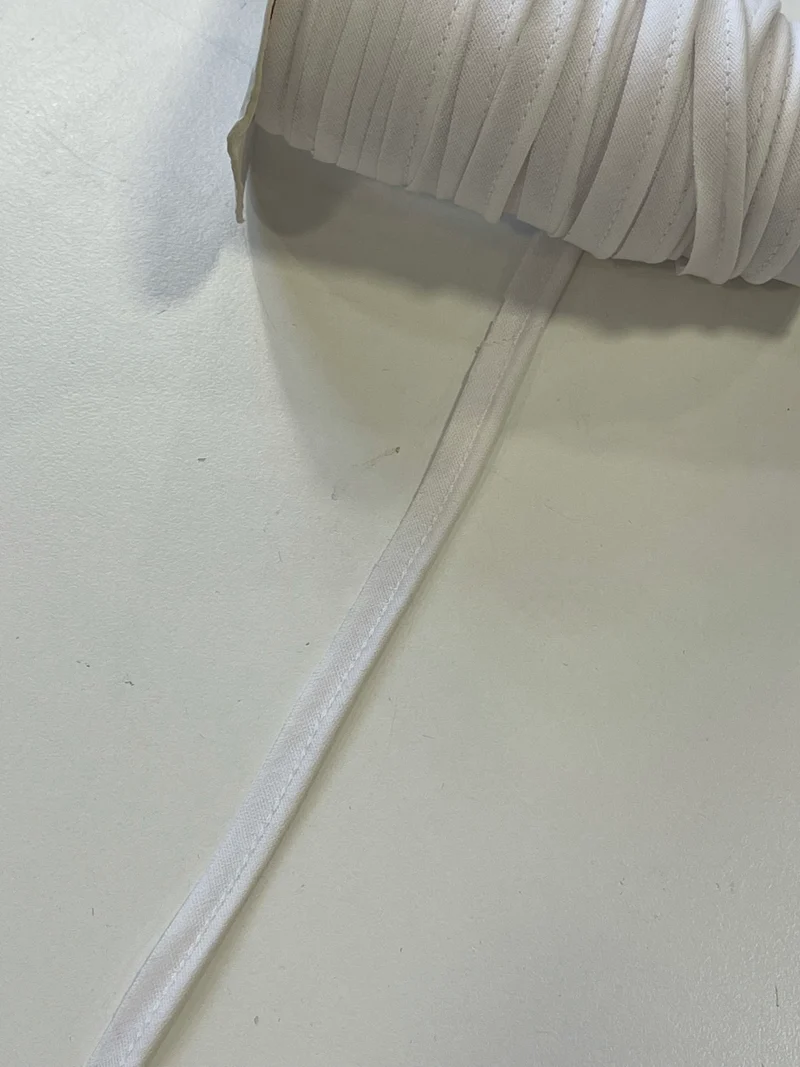 Paspelband 8mm weiß