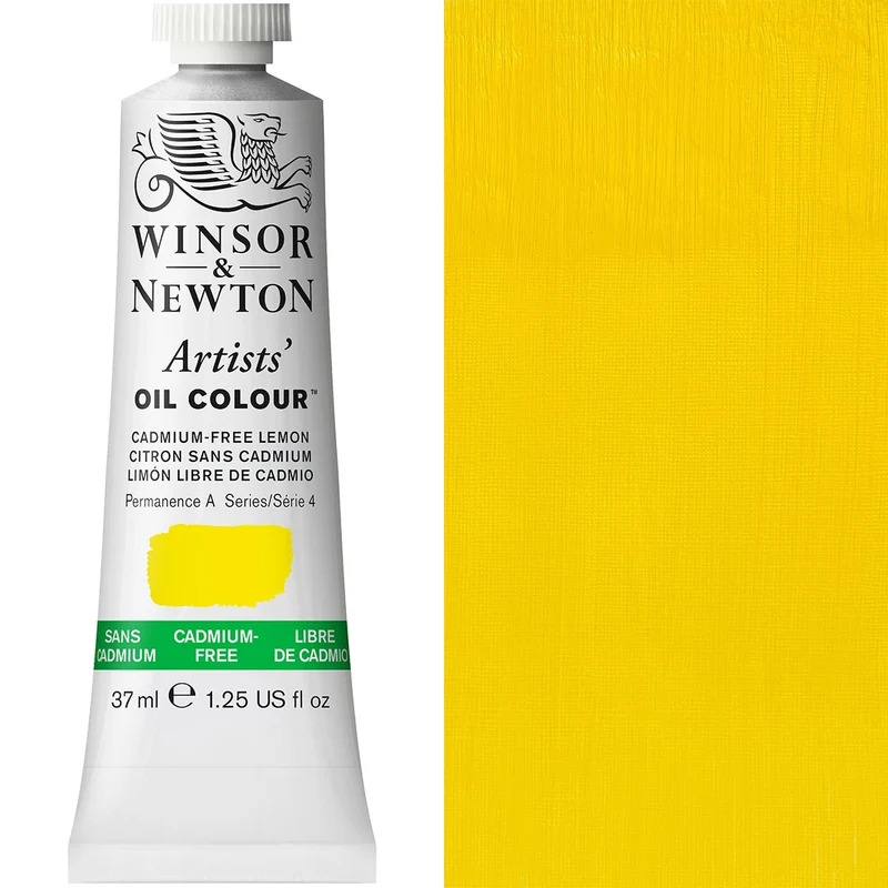 Winsor and Newton - Artists' Oil Colour - 37ml - Cad Free Lemon