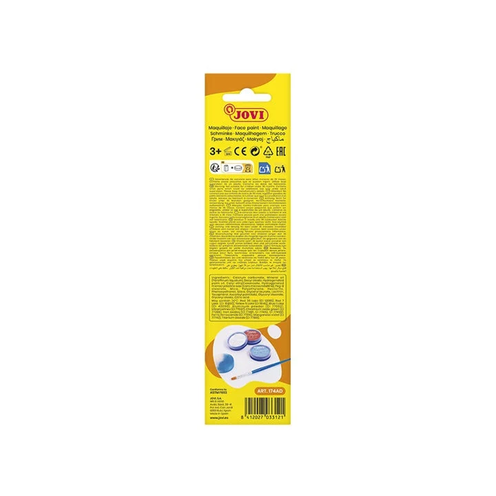 Adventure Face Paint Set with Accessories, 3 x 8 ml