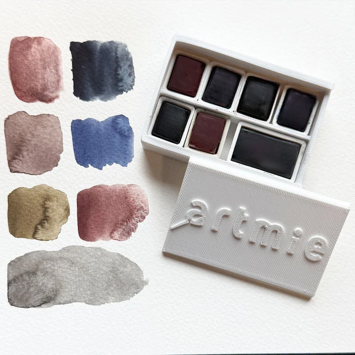 ARTMiE Solo Goya Watercolor Set, 7 Pieces, Earth Tones