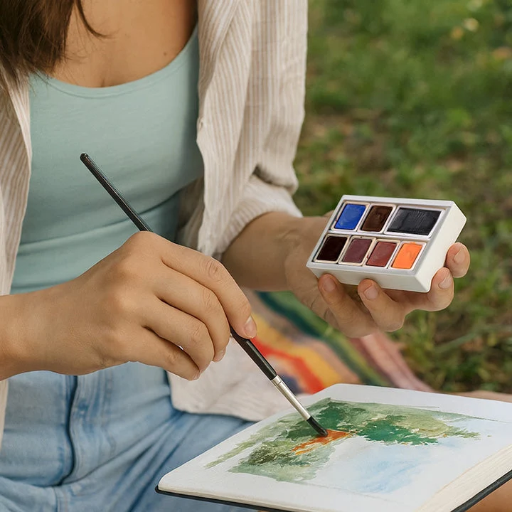 ARTMiE Solo Goya Watercolor Set, 7 Pieces, Earth Tones