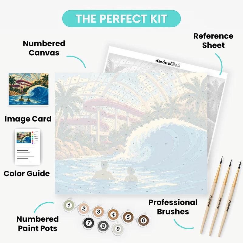 West Edmonton Wave Pool - Paint by Numbers Kit