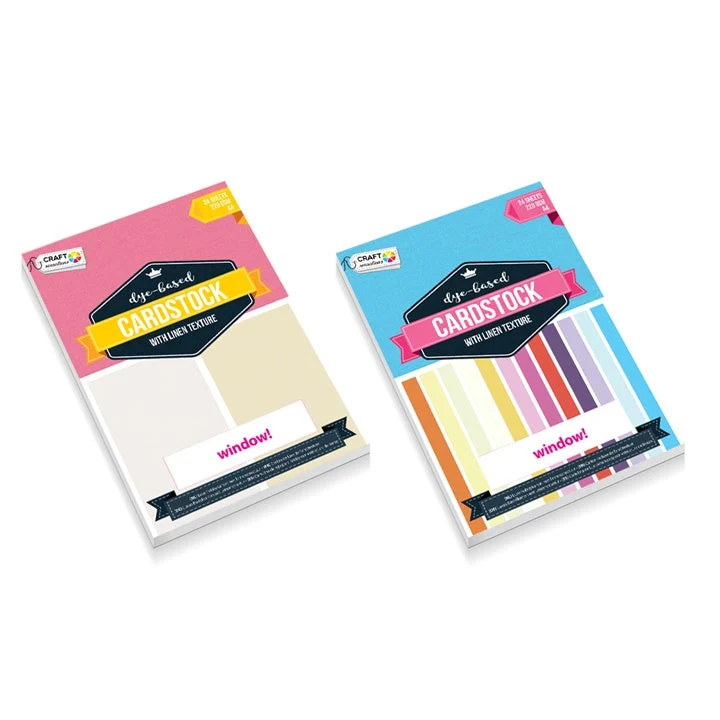 Craft Sensations Linen-Textured Craft Cardboard, A4, 24 Sheets