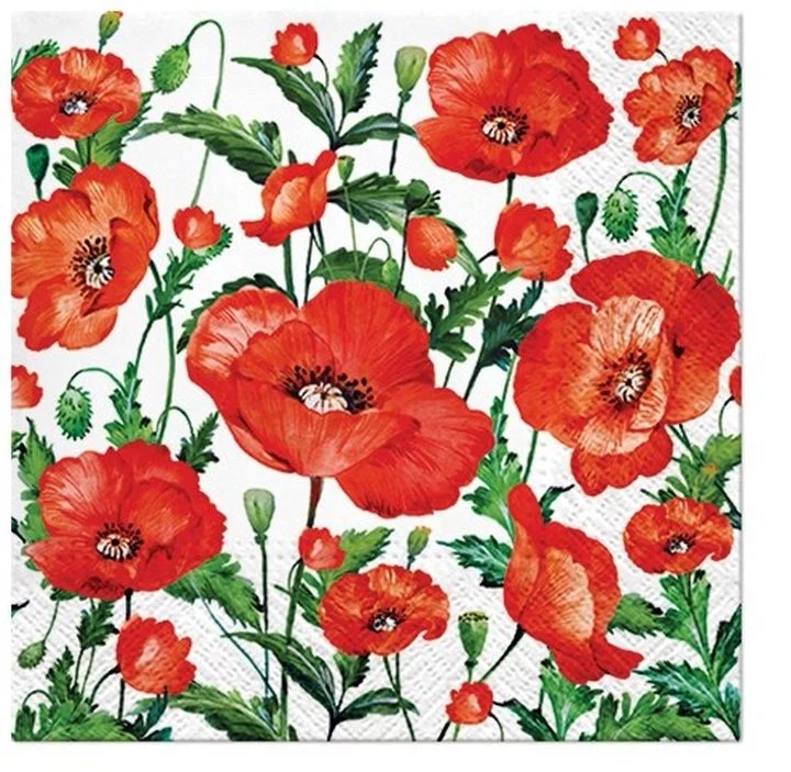 Decoupage Napkins Flanders Poppy - 1 pc