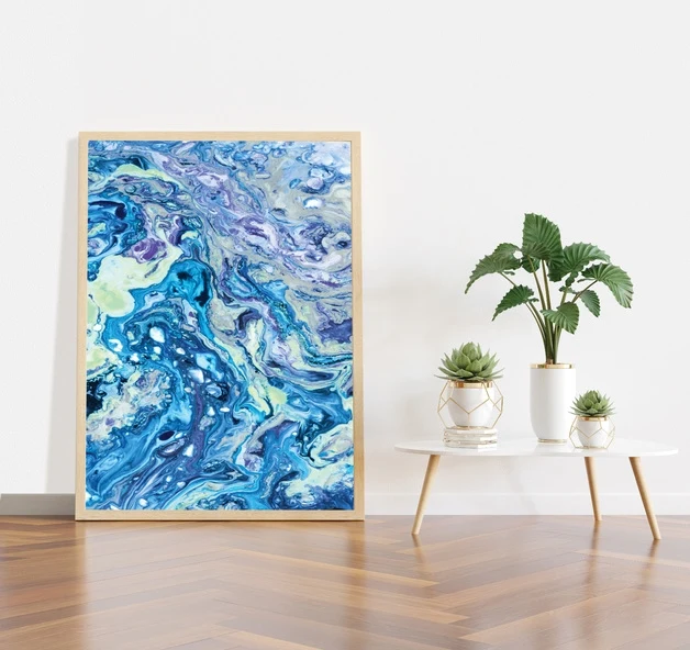 Reeves - Pre-Mixed Pouring Acrylic Paint Set - Ocean