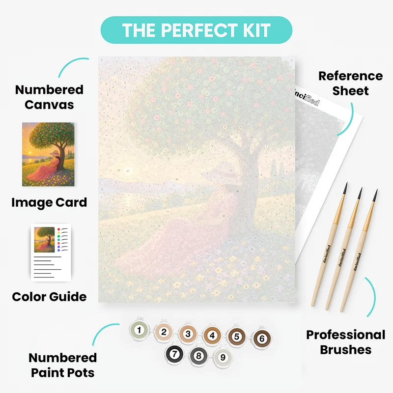 Golden Orchard Reverie - Paint by Numbers Kit