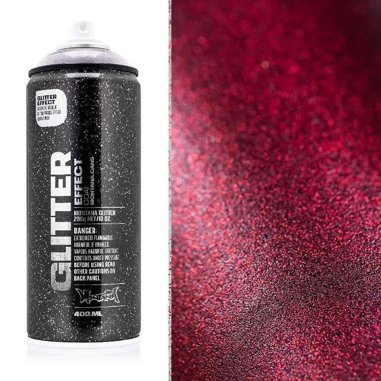 Montana - Glitter EFFECT - Christmas Red - 400ml