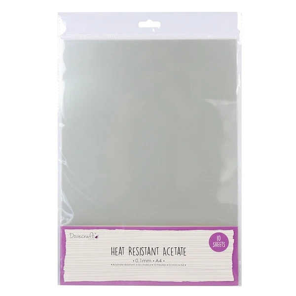 Dovecraft - A4 Basics Heat Resistant Acetate - 10 sheets