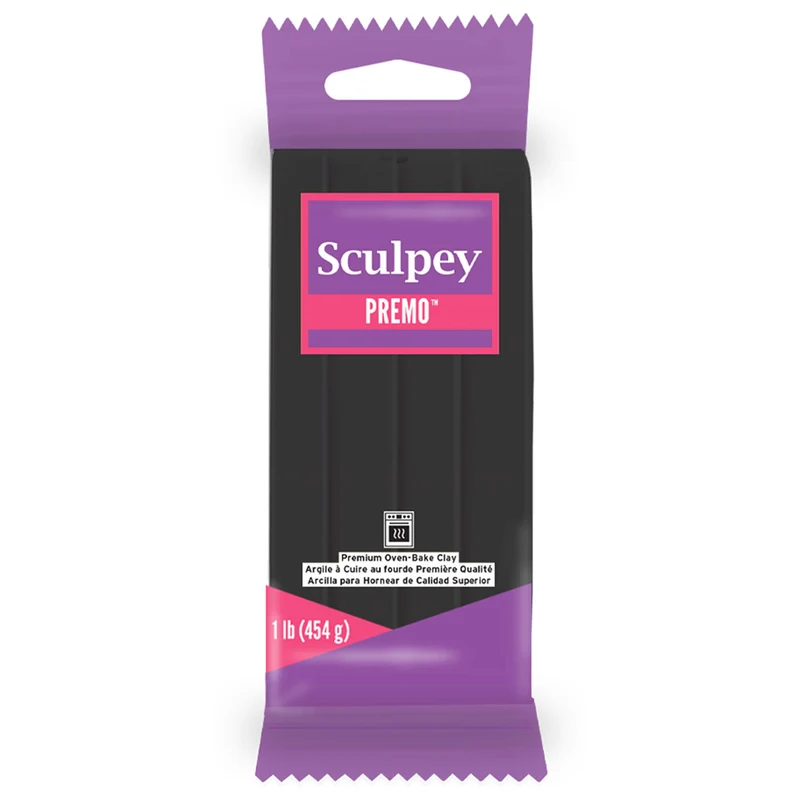 Sculpey - Premo - Oven bake Clay - 1lb (454g) - Black