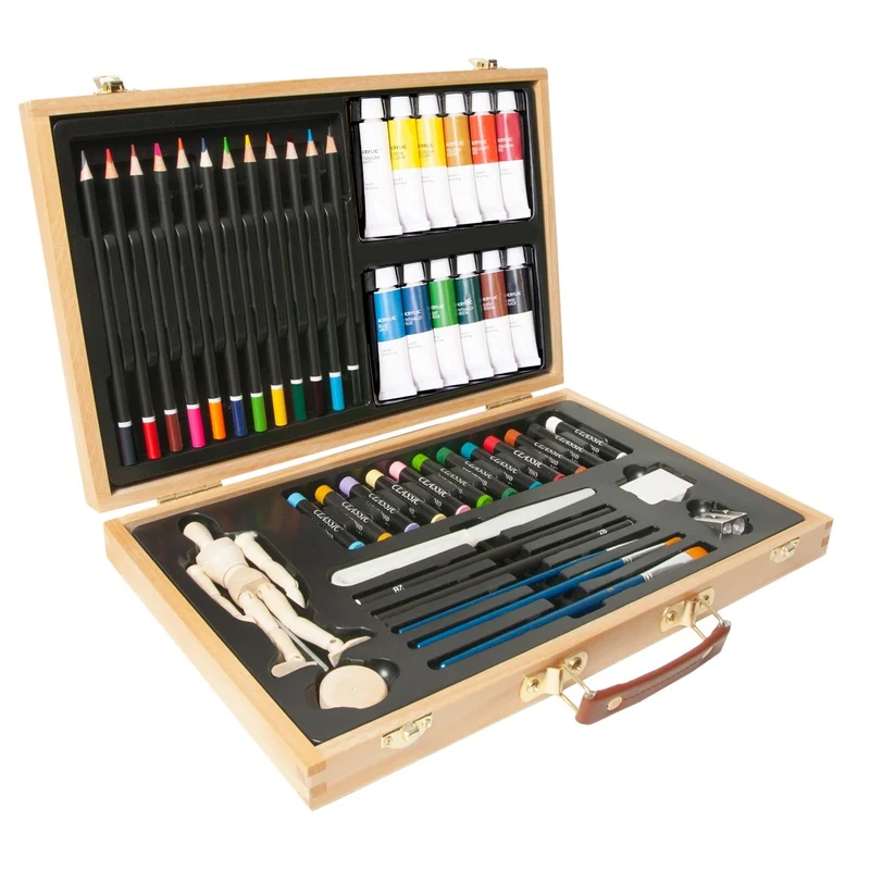 Elements Mixed Media Wooden Box Art Set