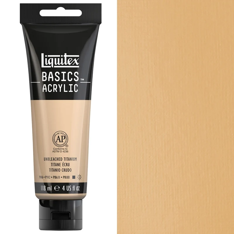 Liquitex - Basics Acrylic Colour - 118ml - Unbleached Titanium