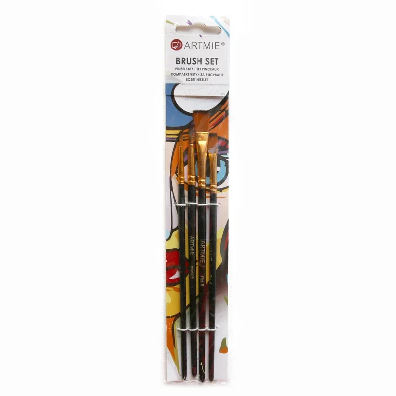 ARTMiE Synthetic Brush Set, 4-Piece