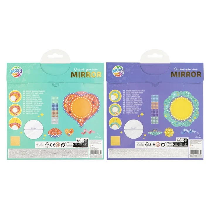 Decorate Your Own Mirror Creative Set, 21.5 x 21.5 cm