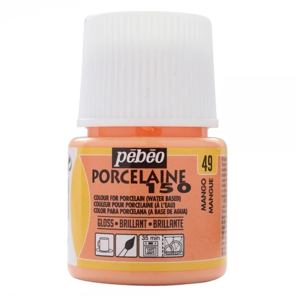 Pebeo - Porcelaine 150 Gloss Paint - Mango - 45ml