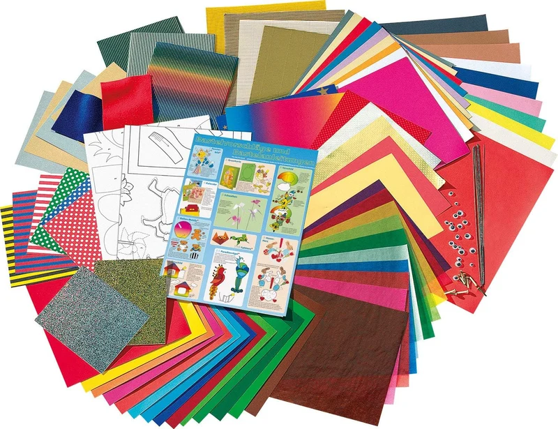 folia Bastelbox Jumbo – 107 Teile Bastelkoffer