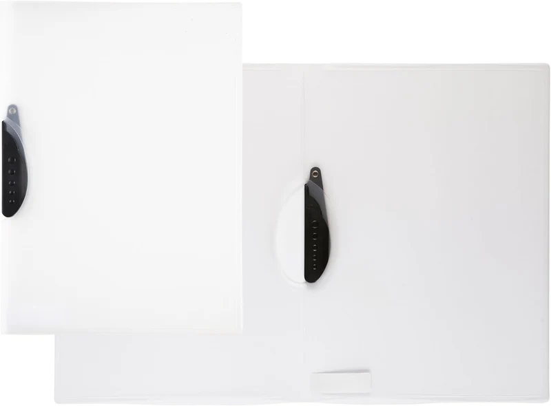 Idena Clipmappe DIN A4 – PP transluzent/weiß, ca. 30 Blatt