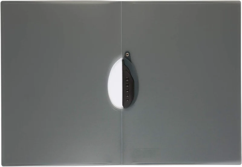 Idena Clipmappe DIN A4 – PP transluzent/schwarz, ca. 30 Blatt